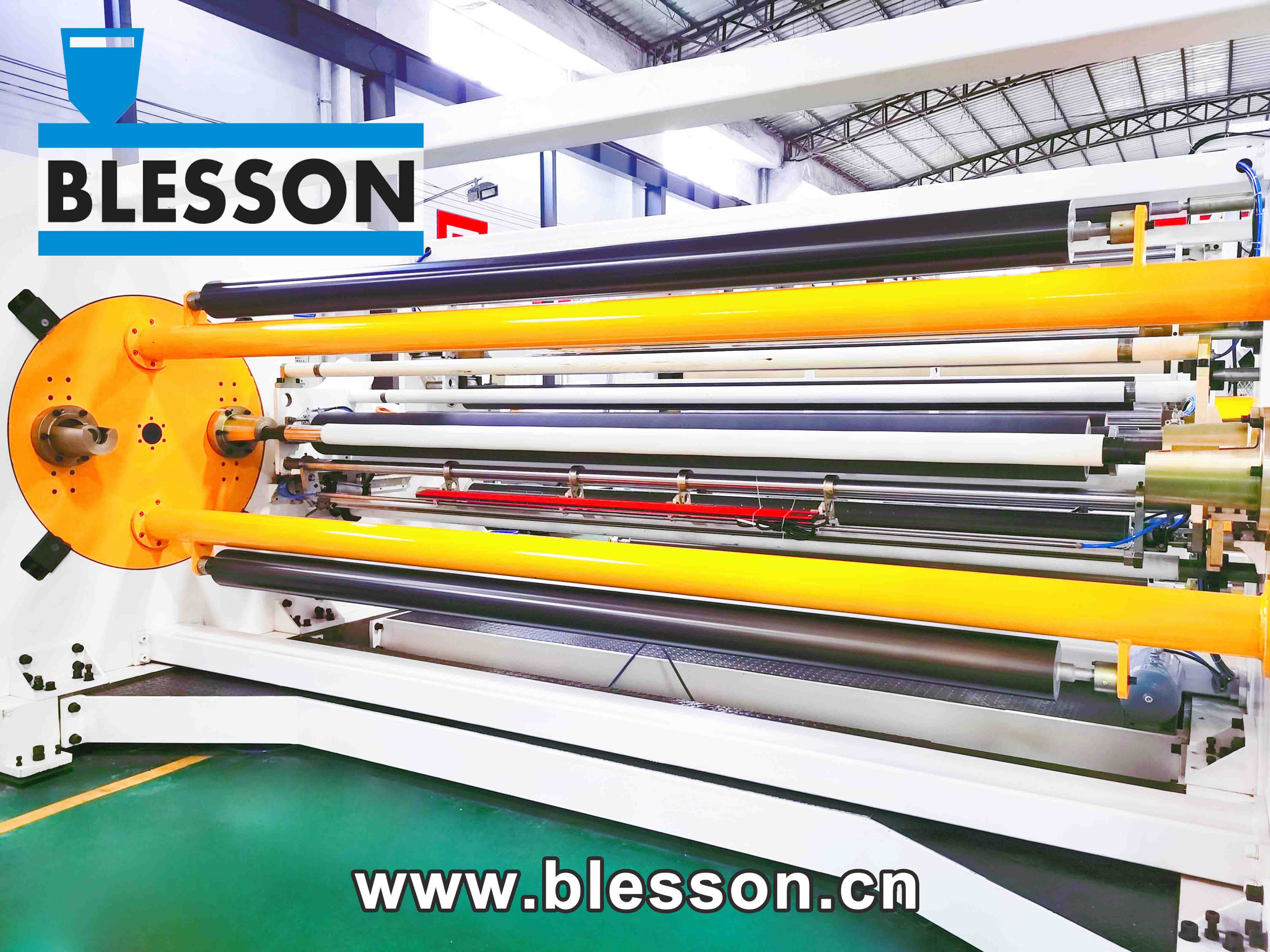 Blesson Precision Machineryден жогорку сапаттагы дем алуучу пленка өндүрүү линиясы (1)