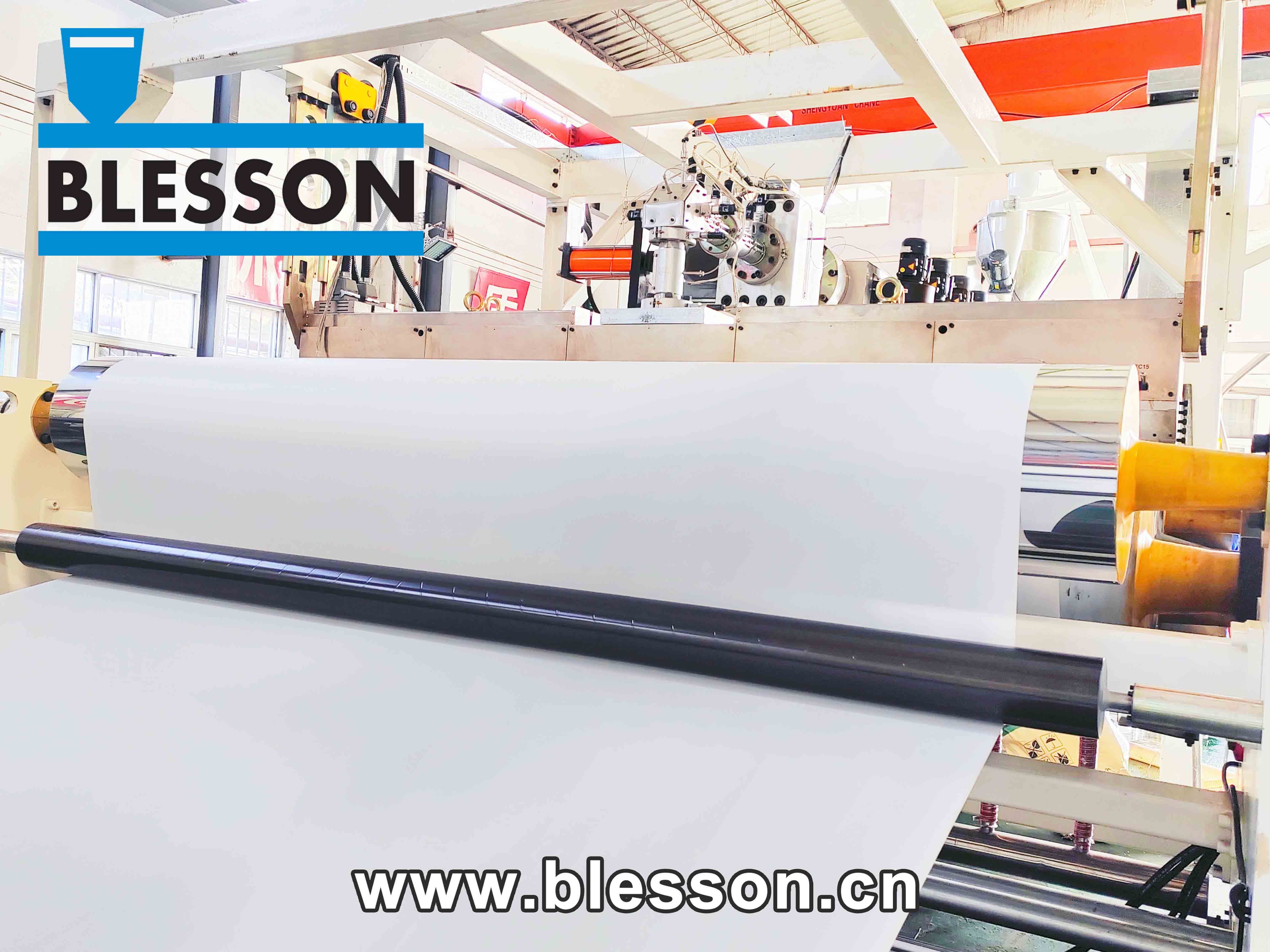 Blesson Precision Machinery-dən yüksək keyfiyyətli nəfəs ala bilən tökmə film istehsalı xətti (5)