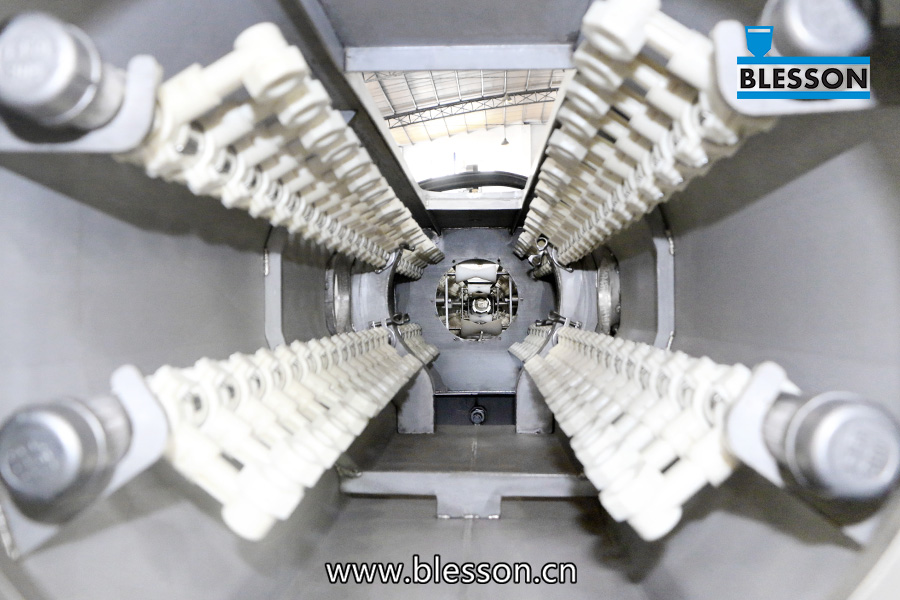 Linija za proizvodnjo cevi PPR Notranjost vakuumskega rezervoarja iz strojev Blesson