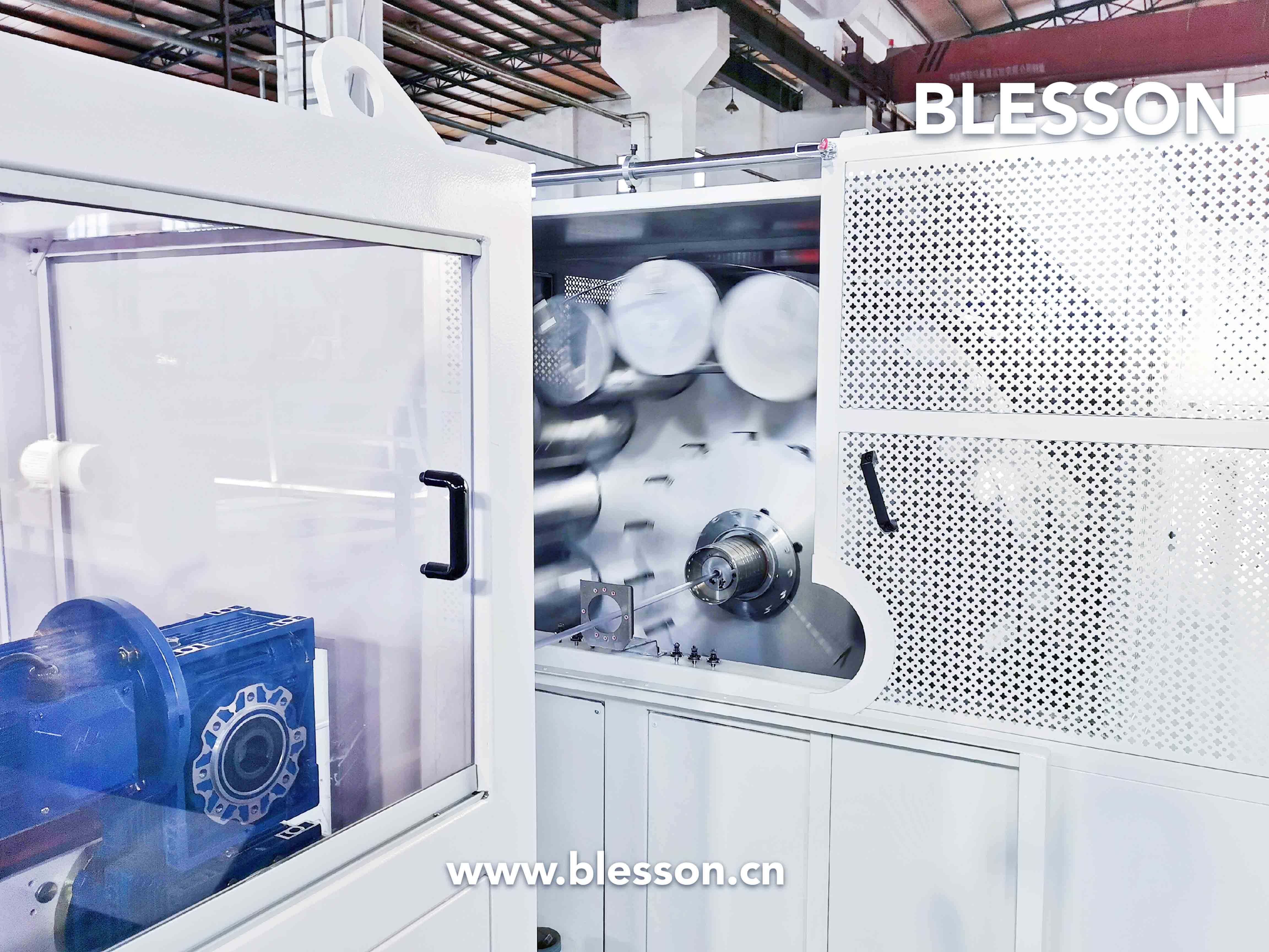 Blesson extrusion machinery Well - designed Soft PVC Braided Hose Production Line