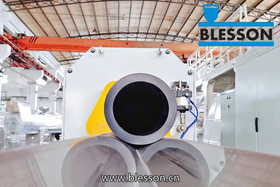 PE Pipe Production Line Planetary cutting unit and PE pipe from Blesson machinery