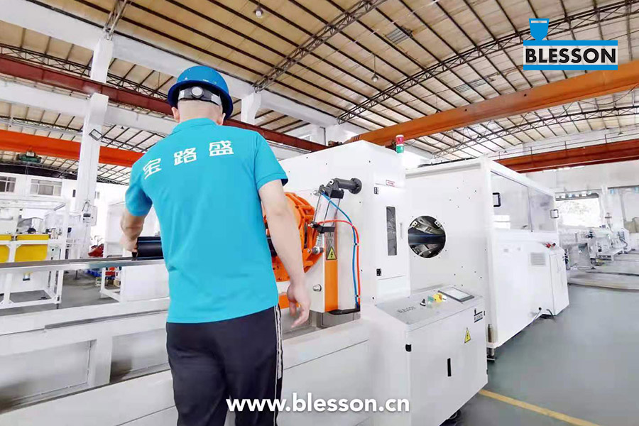 PE Pipe Production LineCutting Unit from Blesson machinery