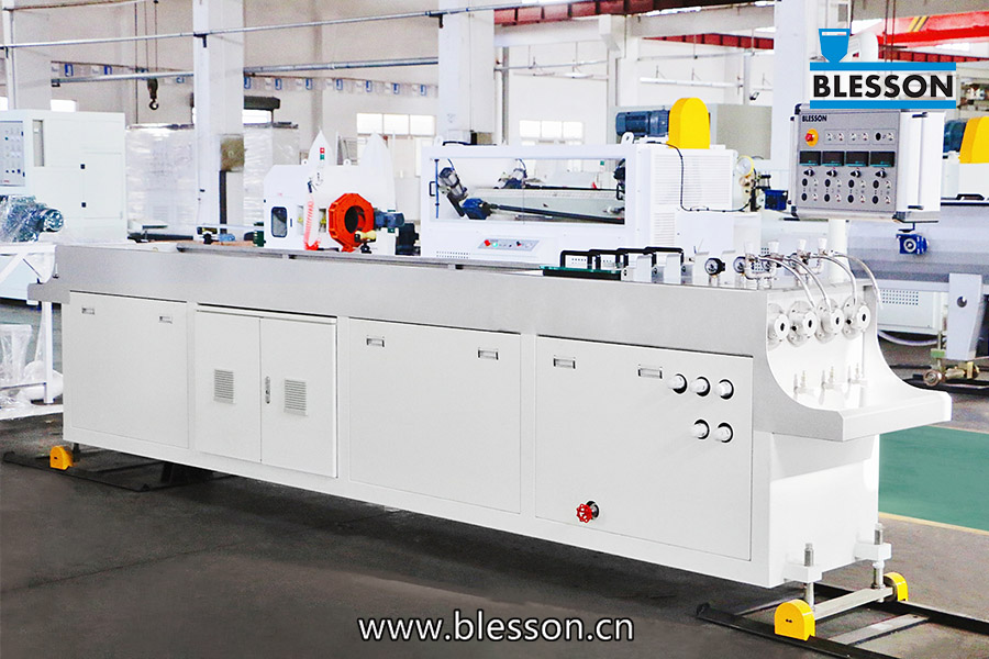 PVC Four Pipe Production Line calibration table from Blesson machinery