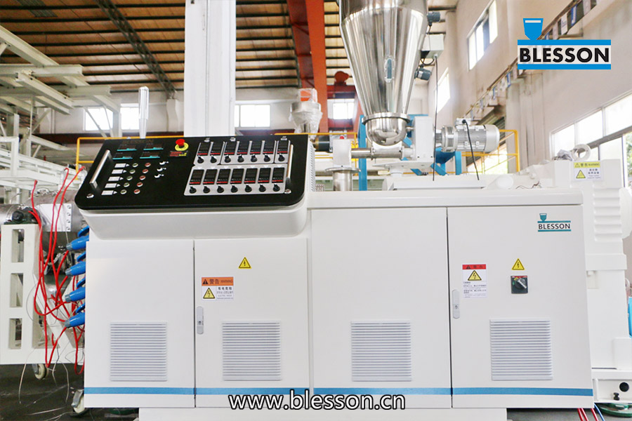 PVC Pipe Production Line Conical Twin Screw Extruder from Blesson machinery